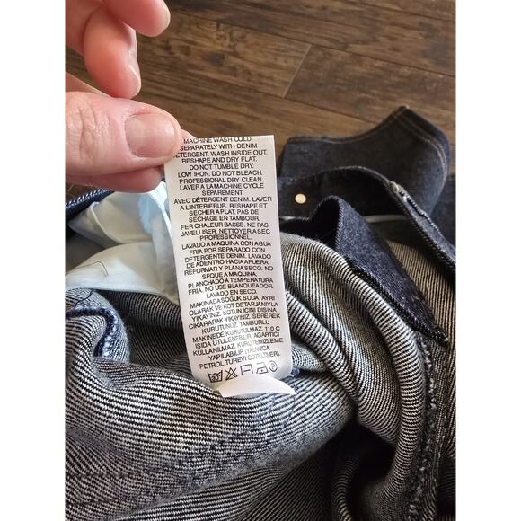 Tibi Indigo Denim Brancusi Jean Barrel Blue Women’s Size 32 / 14US NWT - Picture 16 of 16